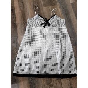 Gilligan & Omalley Polka Dot Satin Women's Slip Nightgown - XXL #16‎